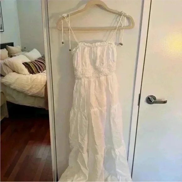 ELAN Smocked Cover-Up Midi Dress - Picture 4 of 7